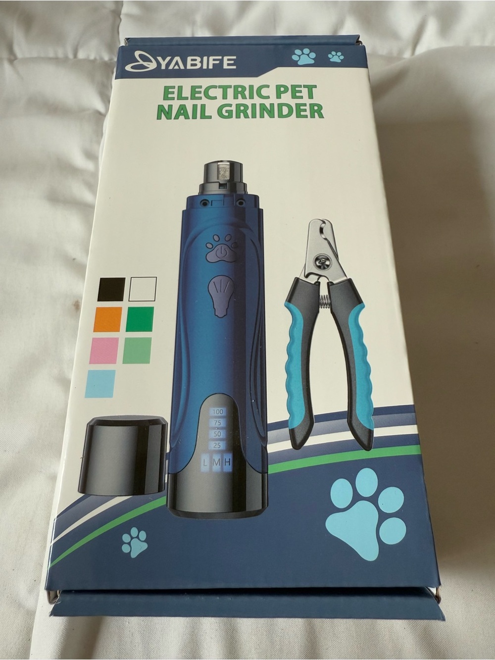 Yabife Electric Pet Nail Grinder in Blue
